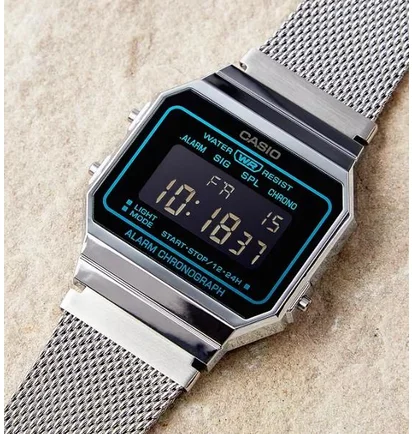 Часы унисекс Casio Vintage Digital Mesh Band A700WEMS-1B