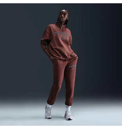 Кофта жіноча Nike Sportswear Phoenix Fleece Brown FV7679-218