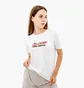 Футболка женская AUSTRALIAN Logo Flowers Tee Jersey V White LSDTS0027-002