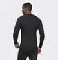 Лонгслів чоловічий Adidas Techfit 3-Stripes Training Long Sleeve Tee Black Hd3532