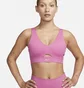 Топ женский Nike Indy Plunge Cutout Pink Dv9837-665
