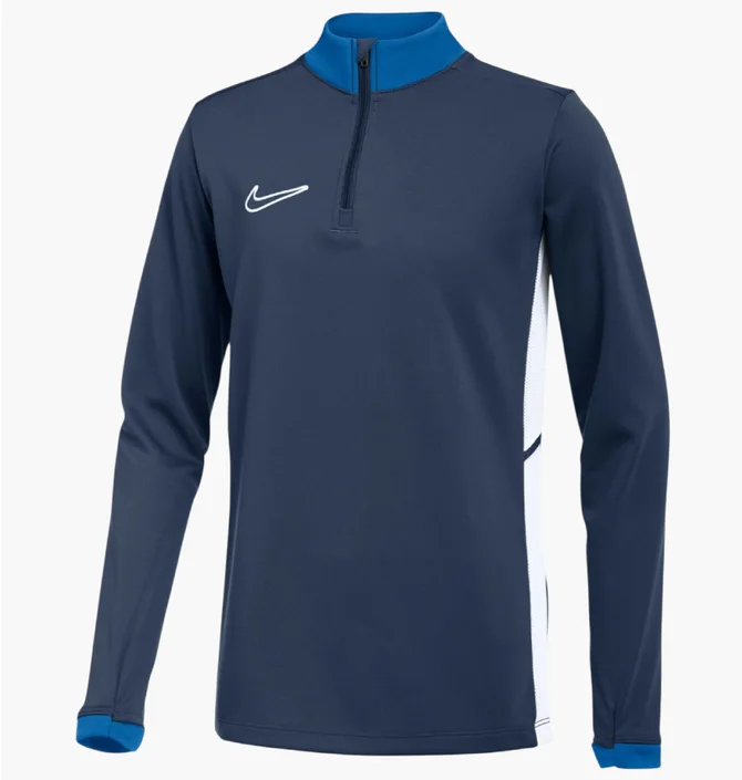 Кофта дитяча Nike Academy 25/27 Dri-Fit Drill Top Royal Blue FZ9773-410