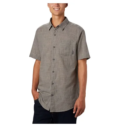 Рубашка мужская Columbia Under Exposure Short Sleeve Shirt Grey AJ1238-023