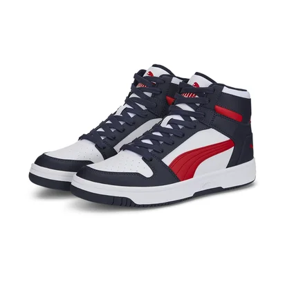 Кросівки чоловічі Puma Rebound Layup Sneakers White/Blue 369573-29