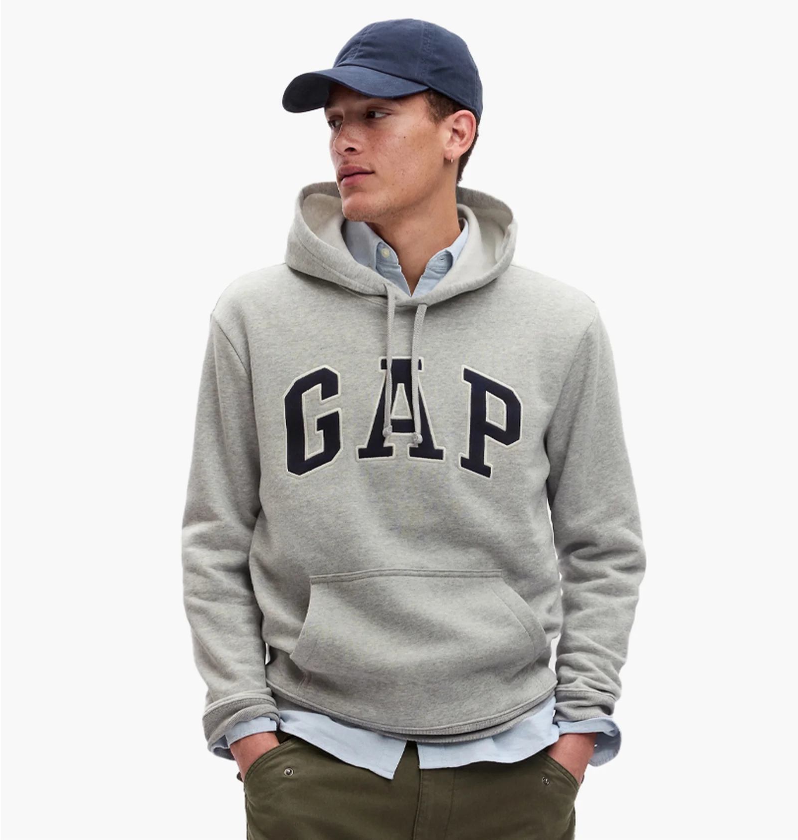 ᐉ Худи мужское Gap Logo Hoodie Grey 664312001 - купить в интернет