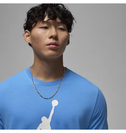 Футболка мужская Air Jordan M J Jumpman Ss Crew Light Blue CJ0921-469