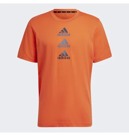 Футболка чоловіча Adidas Designed To Move Logo Tee Orange Hm4802