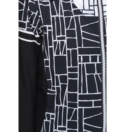 Куртка женская Cmp Jacket Fix Hood Black/White 31W0076-15Zh