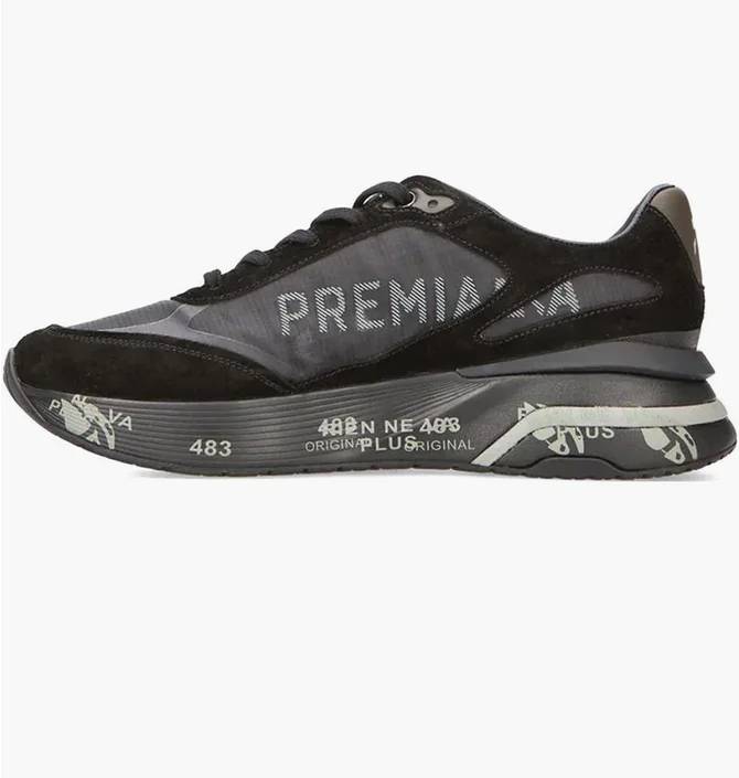 Кроссовки мужские Premiata Moerun Black/Grey VAR.6445