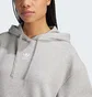 Худи женское Adidas Essentials Oversized Fleece Hoodie Grey IY7345