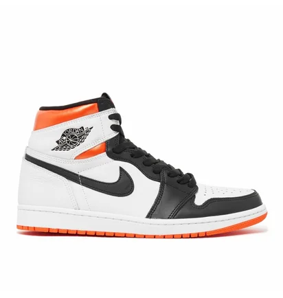 Кроссовки мужские Air Jordan 1 Retro High Og Electro Orange Black/White 555088-180