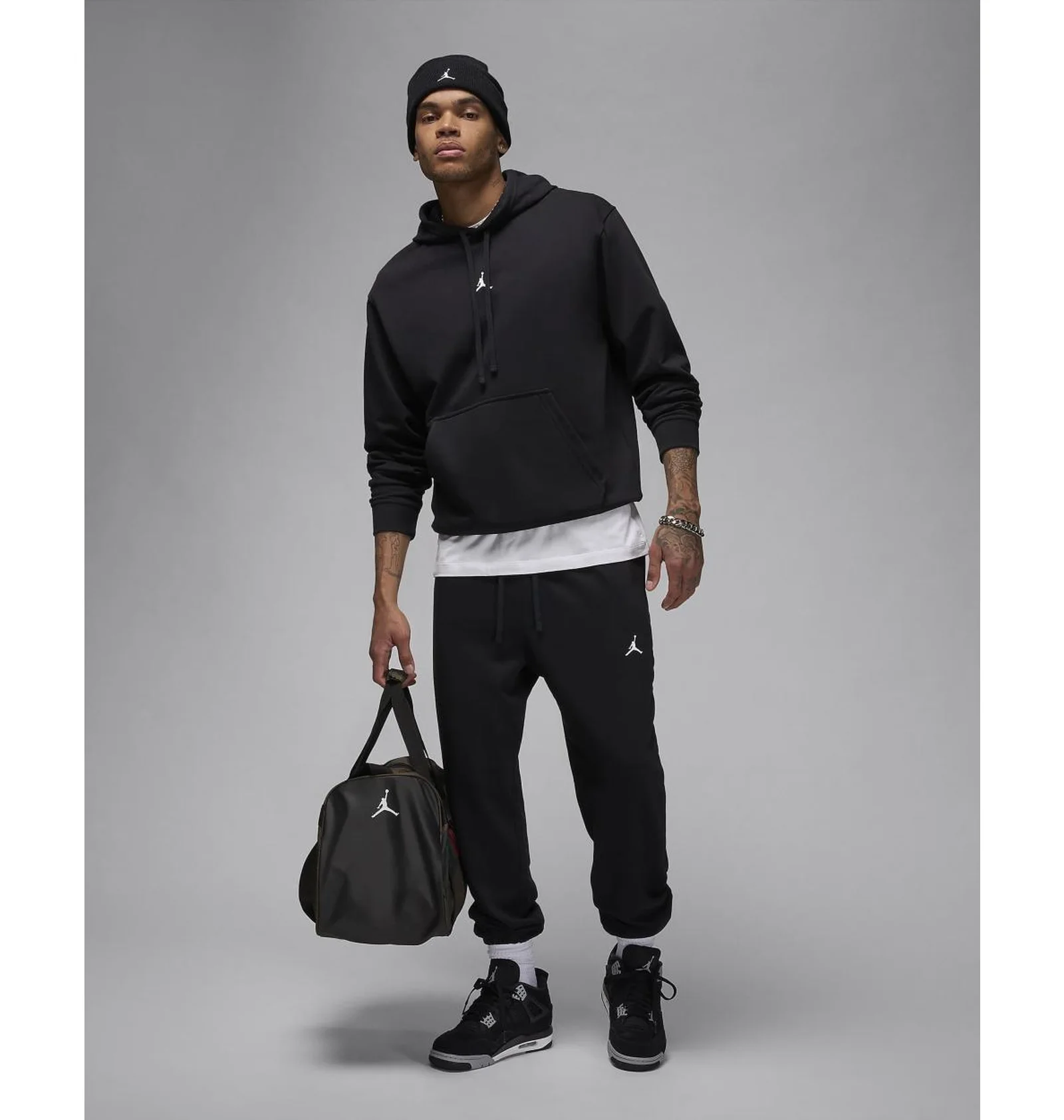 最終値下↓Jordan ブラック フーディーとパンツセット　Ｌ ᐉ Штаны мужские Air Jordan Sport Crossover Dri-Fit Fleece Pants