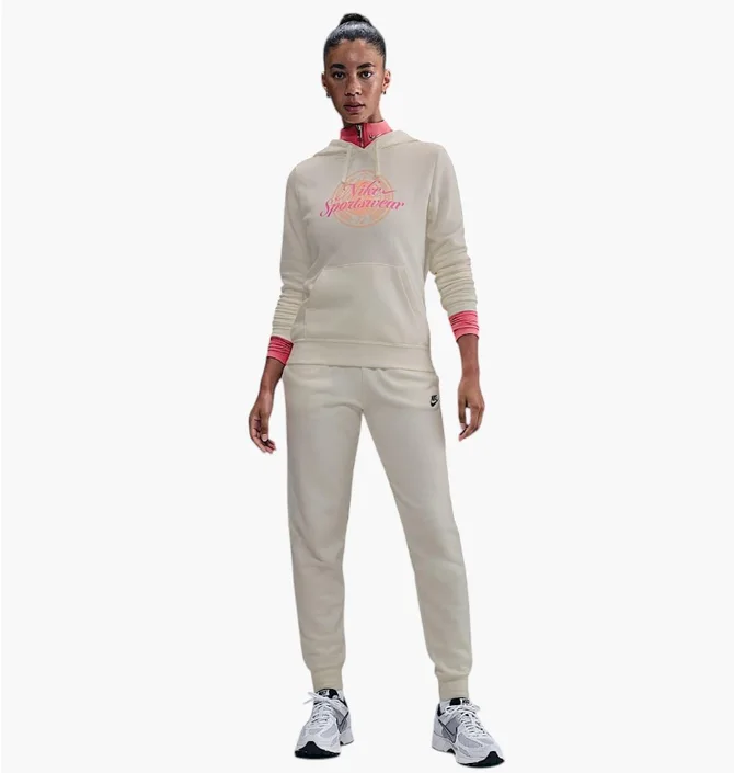 Спортивный костюм женский Nike W Nsw Club Flc Gx Std Po White IH8496-133__HV2346-133