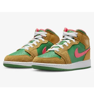 Кроссовки мужские Air Jordan 1 Mid Se Green/Brown DX4332-700