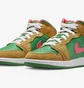 Кросівки чоловічі Air Jordan 1 Mid Se Green/Brown DX4332-700