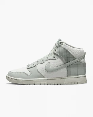 Кросівки чоловічі Nike Dunk High Retro Se Plaid Casual Shoes White/Grey Dv0826-100