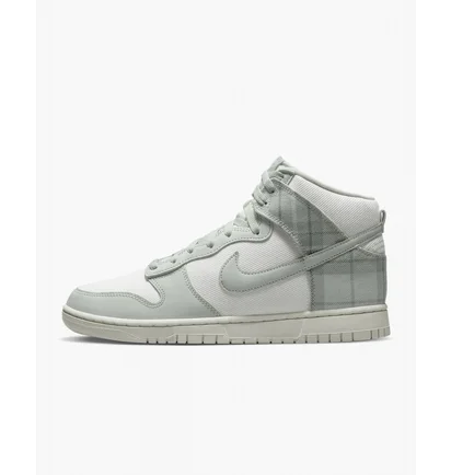 Кросівки чоловічі Nike Dunk High Retro Se Plaid Casual Shoes White/Grey Dv0826-100