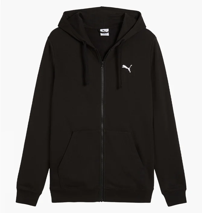 Толстовка мужская Puma Ess Small Logo Full-Zip Black 682592-01