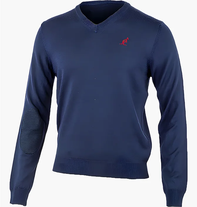 Свитшот мужской AUSTRALIAN Sweater Merinos V Neck Blue LSUMA0009-402