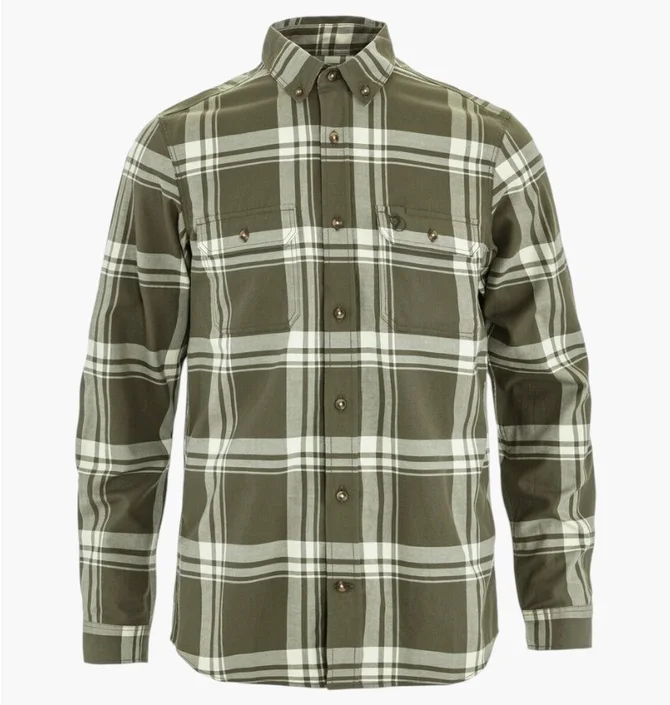 Рубашка мужская Fjallraven Ovik Lite Olive 12600311.625-113