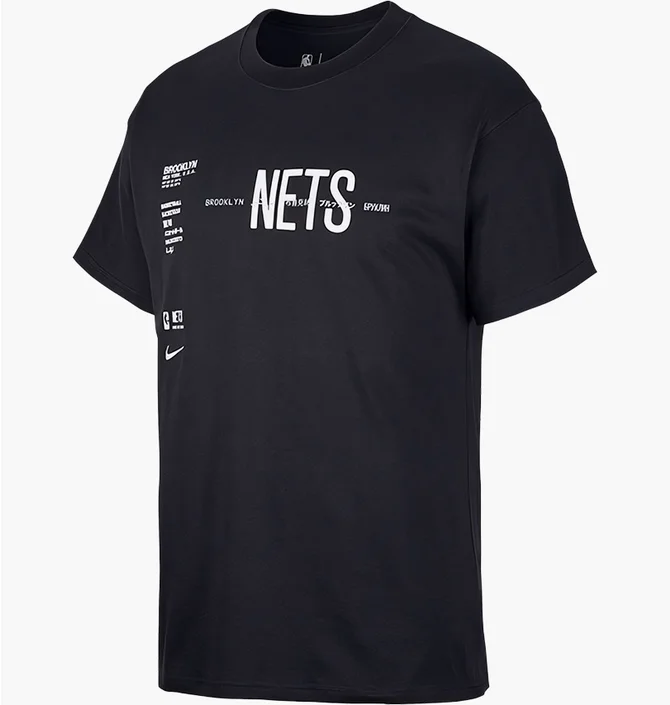 Футболка мужская Nike Nba Brooklyn Black CK8003-010