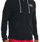 Толстовка мужская Under Armour Hooded Sweatshirt Ua Rival Terry Lc Fz-Blk Black 1370409-001