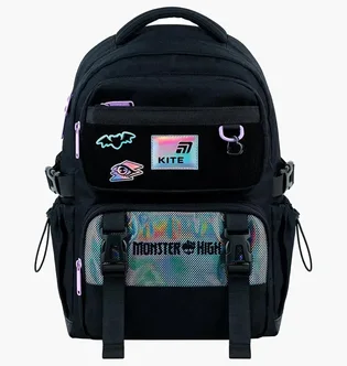 Рюкзак детский Kite Monster High Black MH26-1022M