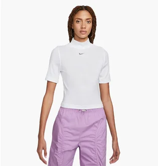 Футболка женская Nike Nsw Essntl Rib Mock Ss Top White DV7958-100