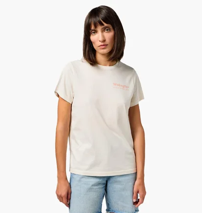 Футболка женская Wrangler Regular Tee In Vintage White 112350321