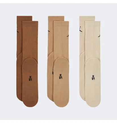Носки мужские Air Jordan Everyday Crew Socks Brown (3 пары) DX9632-923