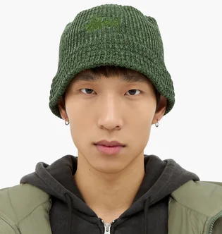 Панама унісекс Stussy Bucket Multi Knit Green 1321218-0401