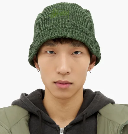 Панама унисекс Stussy Bucket Multi Knit Green 1321218-0401