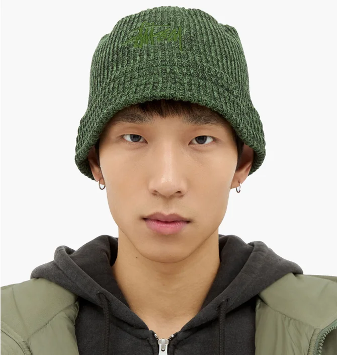 Панама унисекс Stussy Bucket Multi Knit Green 1321218-0401