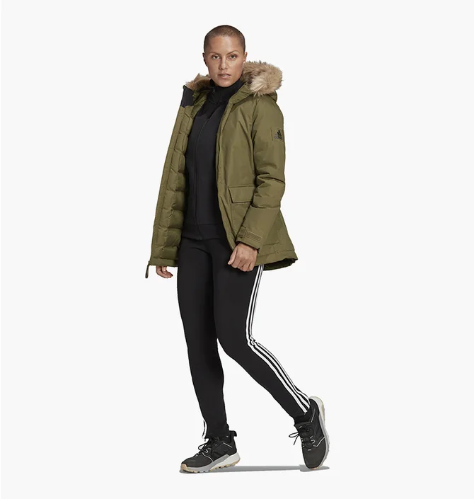 Парка женская Adidas Utilitas Hooded Parka Olive GT1692