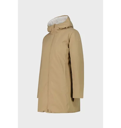 Парка жіноча CMP Reverse Fix Hood Feel Beige/White 35K3616-P405