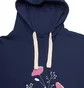 Худи женское Jeep Hooded Oversize Sweatshirt Botanical Print Blue O102606-A184