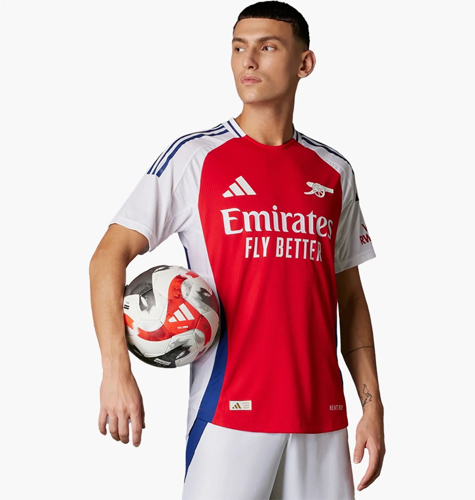 A.F.C. Gunners Arsenal サッカーシャツ 赤/白 ᐉ Футболка мужская Adidas Arsenal 24/25 Home Authentic Red/White