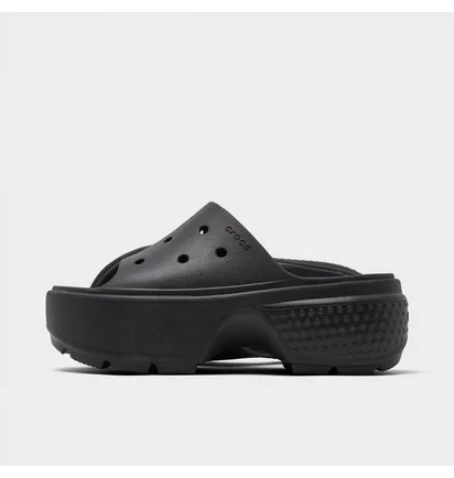 Тапочки женские CROCS Stomp Platform Slide Sandals Black 209346-001