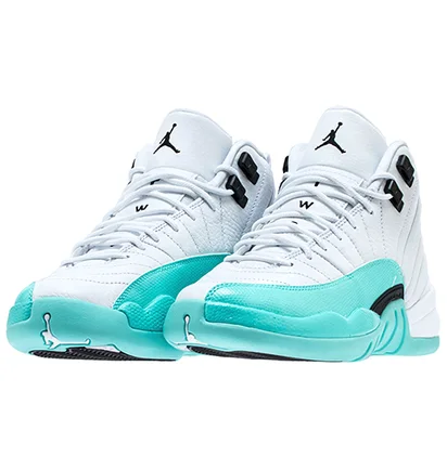 Кросівки дитячі Air Jordan 12 Gs White/Turquoise 510815-100