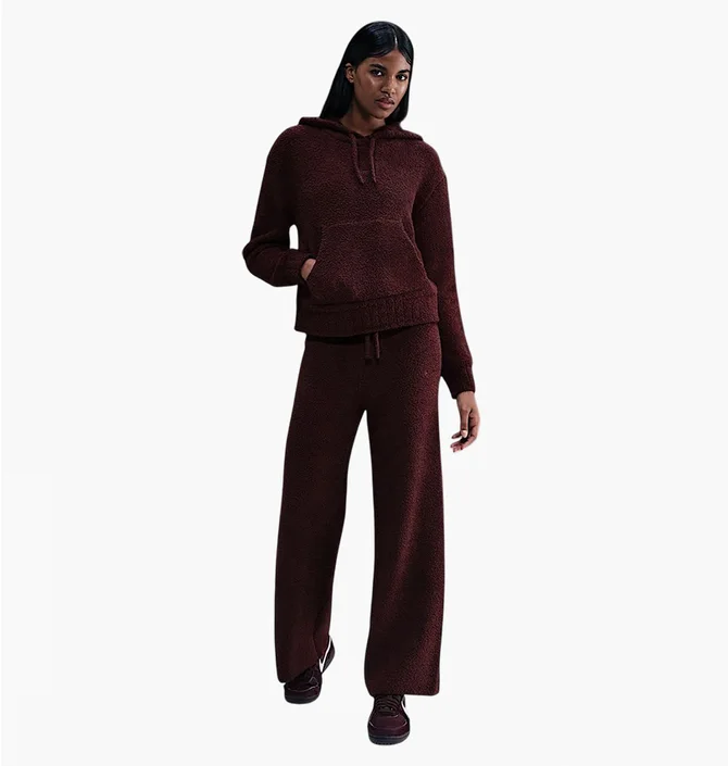 Штани жіночі Nike Sportswear Phoenix Cosy Bouclé Bordo HV2766-619