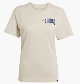 Футболка жіноча Adidas Collegiate Graphic Beige JM4348