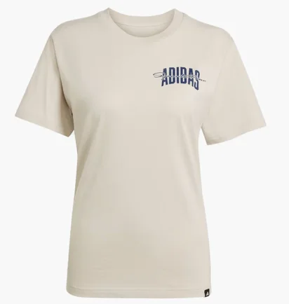 Футболка жіноча Adidas Collegiate Graphic Beige JM4348