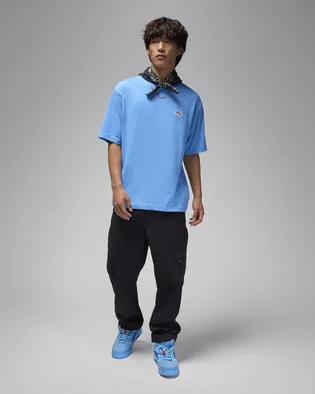 Футболка мужская Air Jordan Brand Snkr Ptch Ss Crew Light Blue FN5982-469