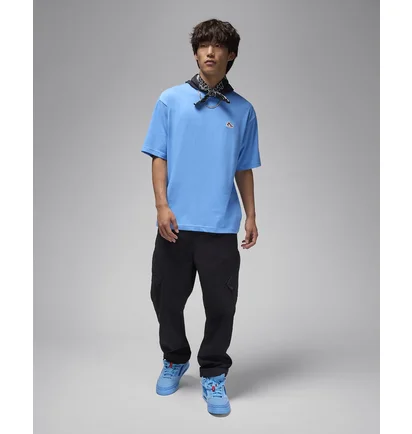 Футболка мужская Air Jordan Brand Snkr Ptch Ss Crew Light Blue FN5982-469