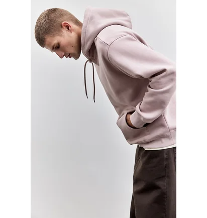 Худи мужское H&M Loose Fit Pink 0970819108