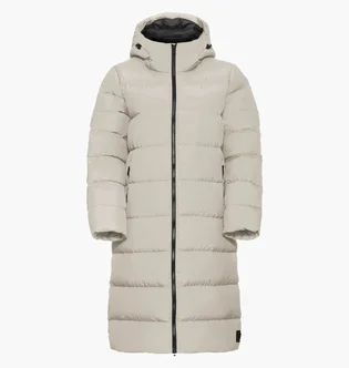 Пуховик женский Jack Wolfskin Frozen Palace Beige 1204133A-0056