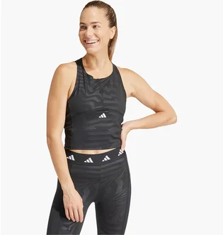 Топ женский Adidas Techfit Printed Crop Training Tank Top Black IN6876