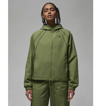 Толстовка женская Air Jordan Woven Lined Jacket Green FD7869-340