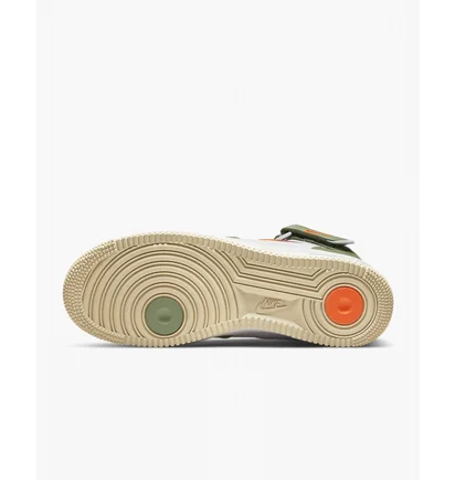 Кросівки чоловічі Nike Air Force 1 Mid Qs MenS Shoes White/Olive DQ3505-100