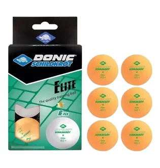 Мяч для настольного тенниса Donic Elite 1 Star 40+ 6 Шт Orange 608518